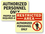 Photoluminescent Signs