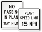 Plant Speed Limit Signs