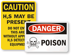 Poison Warning Signs