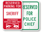 Police Parking Signs