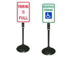 Parking Lot Signs on Portable Stand