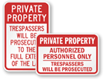 Authorized Personnel Only Signs