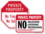 No Soliciting Signs