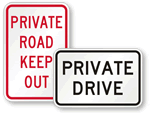 Private Road Signs