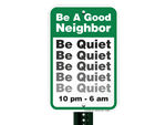 Quiet Community Signs