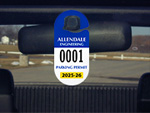 Racetrack Custom Parking Permits