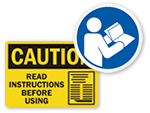 Read Instruction Labels