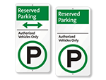 iParking Reserved for Authorized Only Signs