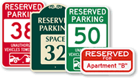 Parking Space Signs