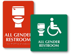 All Gender Restroom Signs