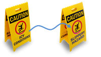 Reversible Floor Signs