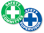 Safety Committee Hard Hat Stickers