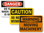 Machine Safety Signs