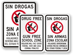 Bilingual School Signs