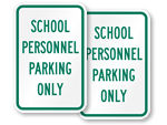 School Parking Signs