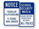 School Playground Signs