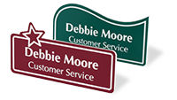 Custom Shape Name Badges