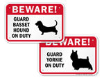 Beware Dog Breed Signs