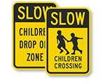 Slow Children Signs