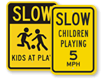 Slow Down for Children Signs