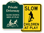 Slow Down Signs