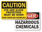 OSHA Chemical Hazard Signs