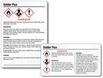 Solder Flux GHS Labels