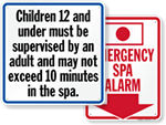 Spa Regulation Signs