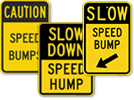 Speed Bump & Hump Signs