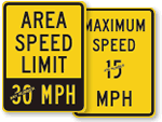 Custom Speed Limit Signs