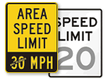 Custom Speed Limit Signs