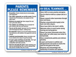 Sports Etiquette Signs