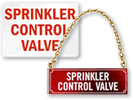 Sprinkler Valve Signs
