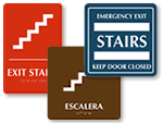 Stairwell Exit Signs