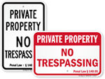 No Trespassing Signs by State