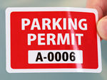 In Stock Parking Decals