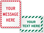Custom Striped Signs