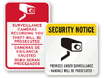 Surveillance Warning Signs