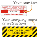 Rectangular Tamper Proof Templates