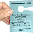 Temporary Parking Passes