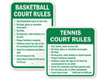 Basketball Court Signs