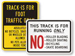 School Track Signs