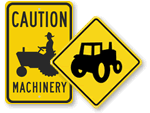 Tractor Crossing Signs