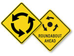 Traffic Circle Signs