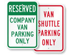 Van Parking Signs
