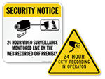 Video Recording Warning Signs