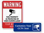 Custom Surveillance Signs