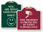 Designer Surveillance Signs