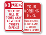 Violators Will Be Towed Signs