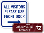 Visitor Door Signs